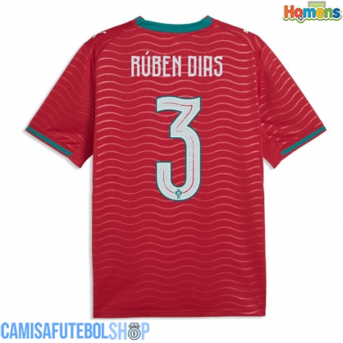 Camisa de time de futebol Portugal Ruben Dias #3 Replicas 1º Equipamento Mundo 2026 Manga Curta